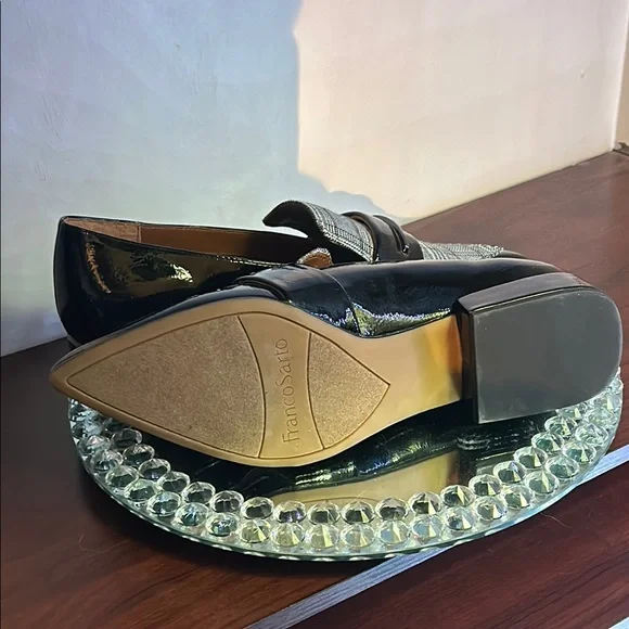 Franco Sarto Plaid & Patent Pointed Toe Heels - Women's Size 8.5 - NWOT - Picture 8 of 8